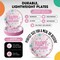 50 Count Pink Birthday Party Plates Disposable Dinnerware for Girls Baby Shower Celebration 9 Inch
